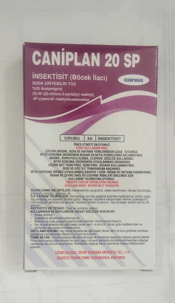CANİPLAN 20 SP                                          (YAPRAK BİTİ İLACI)